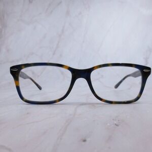 Ray-Ban RB 5428 8174 Blue Yellow Tortoise Square Eyeglass Frames Mens 53-17-145